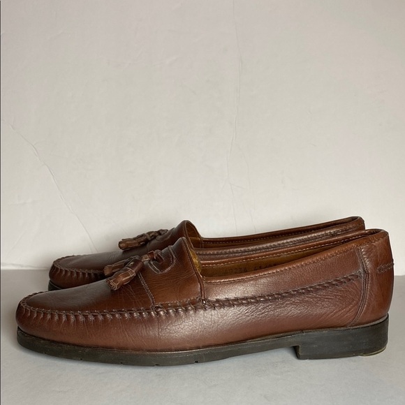 Allen Edmonds Brown Leather Slip-On Tassel Loafers 49236 main image 6